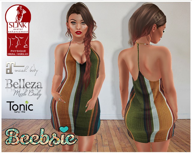 Beebsie Clio Dress Striped