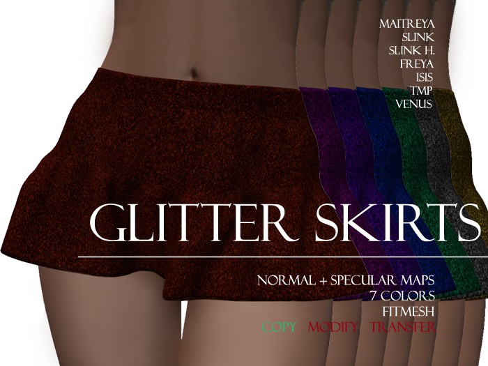 Glitter skirts