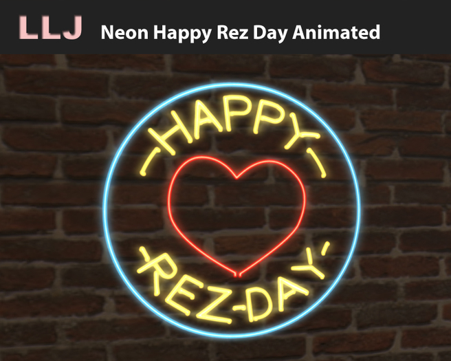 LLJ Neon Happy Rez Day Animated