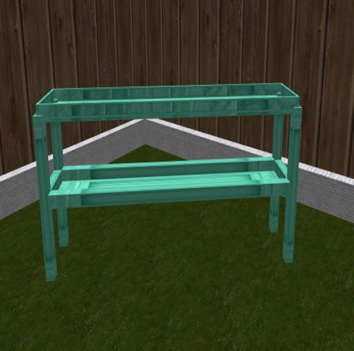 long double shelf - teal