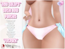 {AL} Satin Bow Panties *FATPACK* (Add To Unpack)