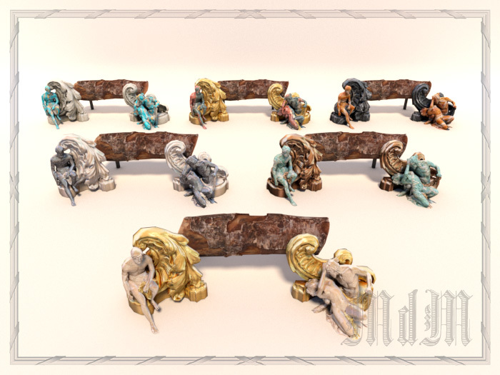 Andirons Rocaille - Full Pack