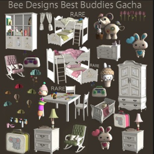 .:Bee Designs:. Best Buddies Changing table blue