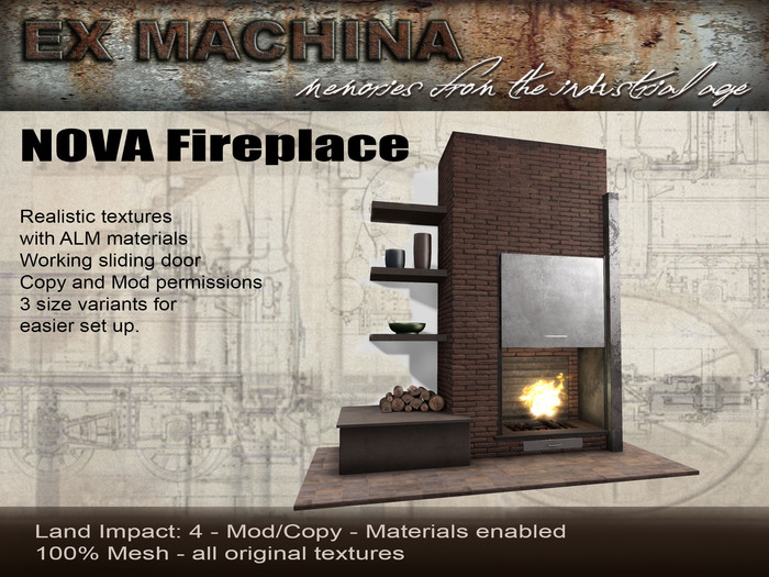 Ex Machina -  Nova Fireplace