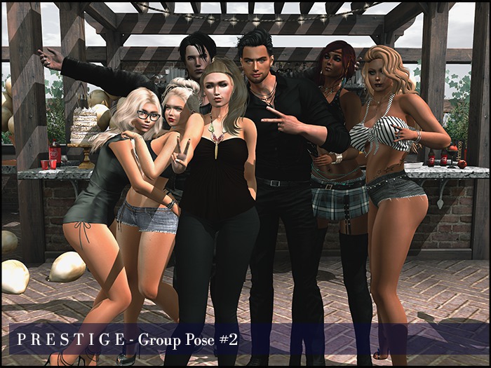 P R E S T I G E - Group Pose #2 (Static Group 7 ea Poses)