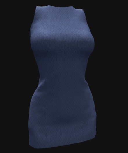 Shift Dress Azure Blue MESH Standard Size