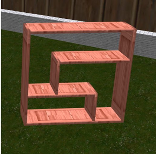 wall shelf - coral
