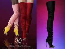 NX-Nardcotix Cearra Thigh High Boot Black
