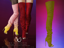 NX-Nardcotix Cearra Thigh High Boot Gold