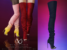 NX-Nardcotix Cearra Thigh High Boot Navy