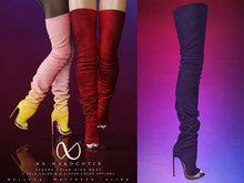 NX-Nardcotix Cearra Thigh High Boot Plum