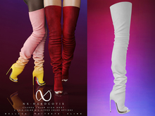 NX-Nardcotix Cearra Thigh High Boot White