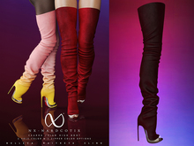 NX-Nardcotix Cearra Thigh High Boot Wine