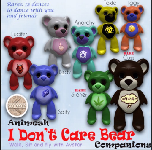 [Boomerang] - I don't care bear - Cuss RARE Box 1