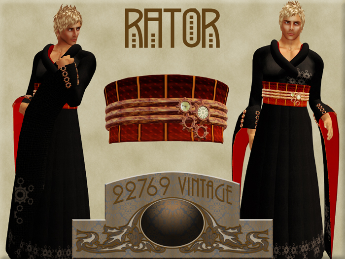 22769 ~ Vintage Rator Black Complete Outfit