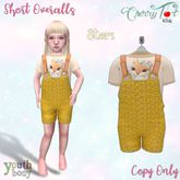 *Cherry Tot* Youth Fitted Overalls Stars (Wear&Click)