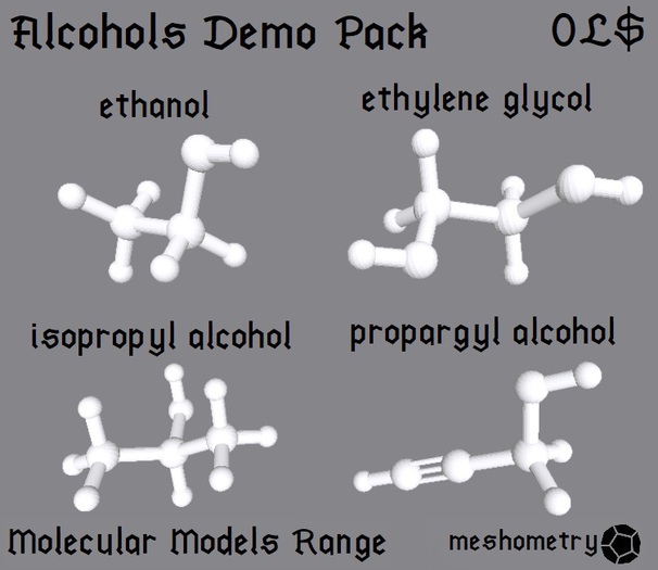 Meshometry Alcohols Demo Pack