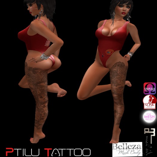 tattoo jambe droite