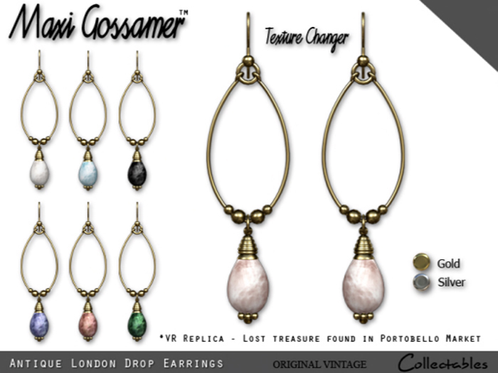 SALE 50% OFF - Earrings - Antique London Drops