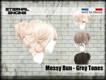 EE - messy bun black/white