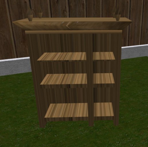 scribe book shelf  - brown