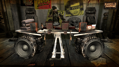 Second Life Marketplace - DG-U 545 Post-Apocalypse Grunge DJ Booth