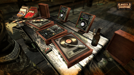 Second Life Marketplace - DG-U 545 Post-Apocalypse Grunge DJ Booth