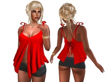 BabyDoll Top Red MAITREYA ONLY