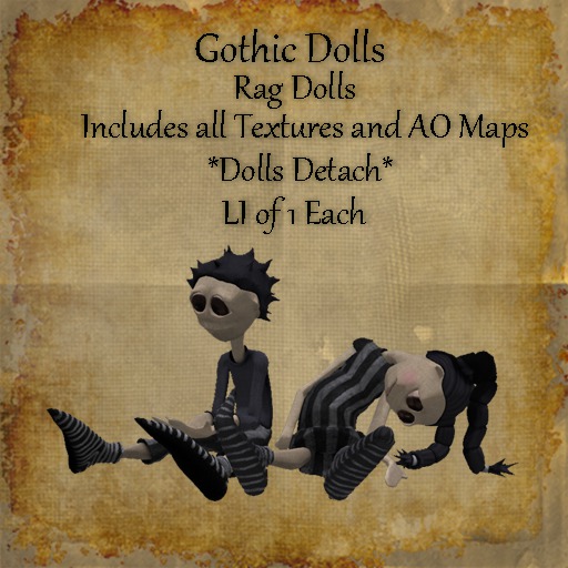 Bad Katz Gothic Dolls Rag Dolls
