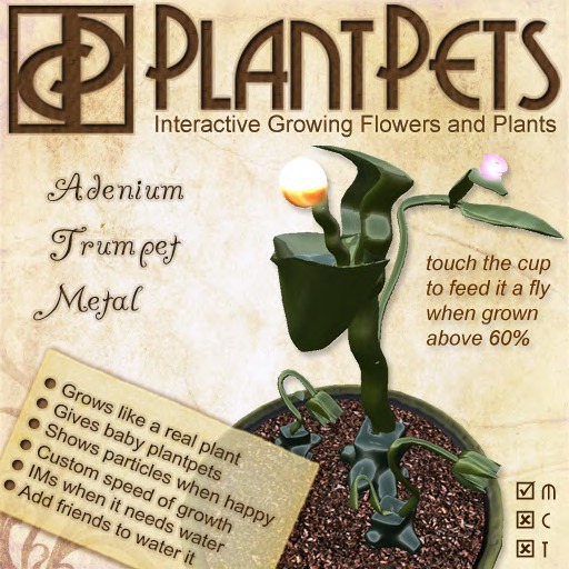 PlantPet Seed [Adenium Trumpet *Metal*]