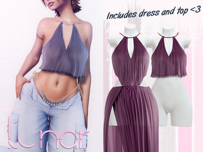 Lunar - Nami Dress & Top - Dusk