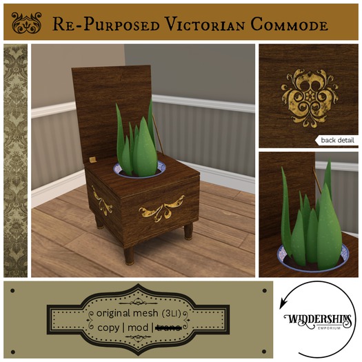 Widdershins - Re-purposed Victorian Commode