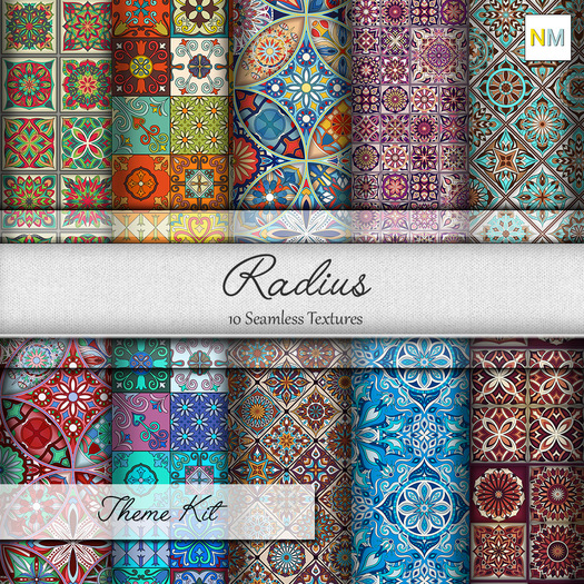 Radius Theme Kit 10 Seamless Ethnic Textures NM