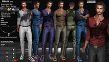 R.F.  *ALECOS OUTFIT With hud - 28 textures shirt (14 solid colors, 14 printed ) 14 solid colors Pants