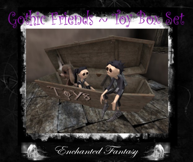Gothic Friends ~ Coffin Toy Box Set