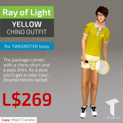 (RL) Chino Outfit - yellow