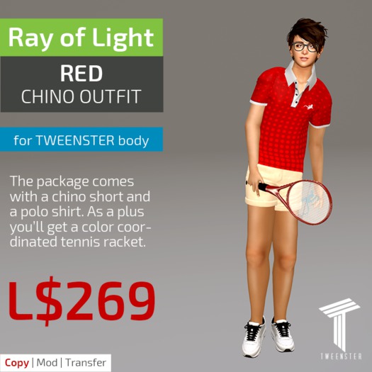 (RL) Chino Outfit - red