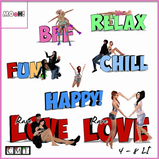 Mooh! Love Pose Couple RARE