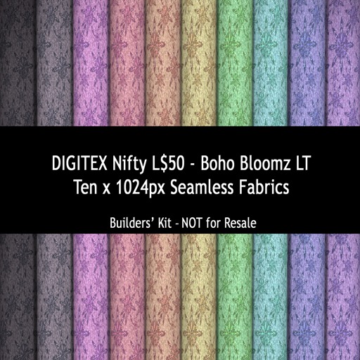 DIGITEX Nifty L$50 - Boho Blooms Lt