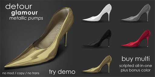 [Detour] Glamour Metallic Pumps - Multi