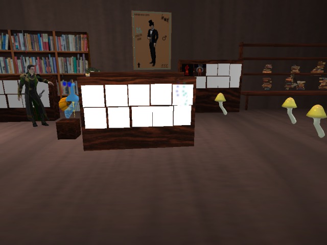Landmark and notecard giver board