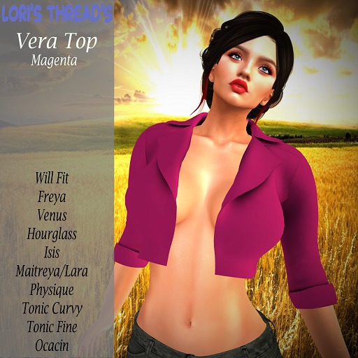 [L.T] Vera Top - Magenta (REZ ME)