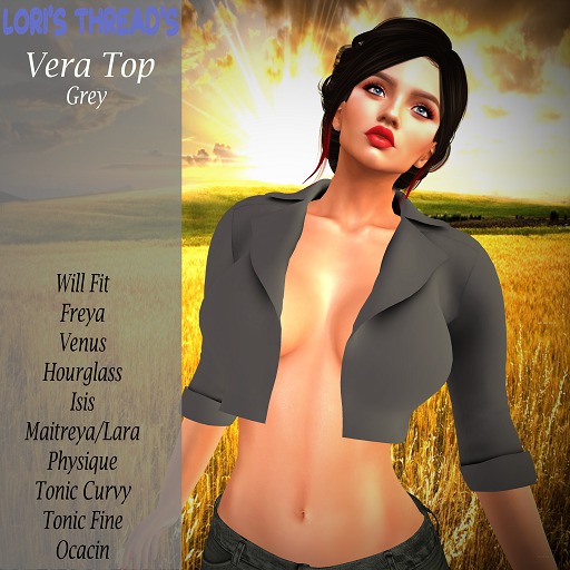 [L.T] Vera Top - Grey (REZ ME)
