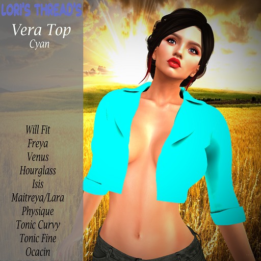 [L.T] Vera Top - Cyan (REZ ME)