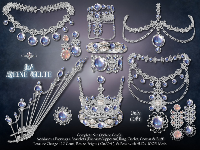 Nord Embel'Lys  La Reine Celte Complete Set White Gold