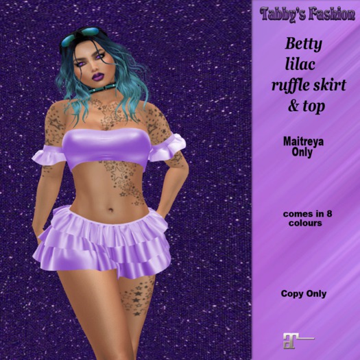 Betty's -lilac- Ruffles Top & Skirt (Maitreya)   (Wear Me)