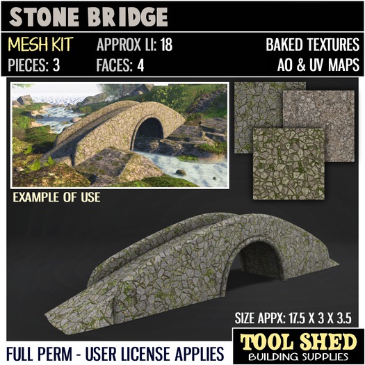 Tool Shed - Stone Bridge Kit