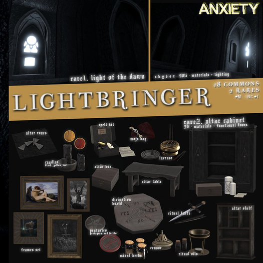 /anxiety/ lightbringer [candles] black