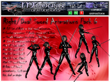 ~ Medusa weapons ~ RightDual Sword Animations Pack 6 (Boxed)