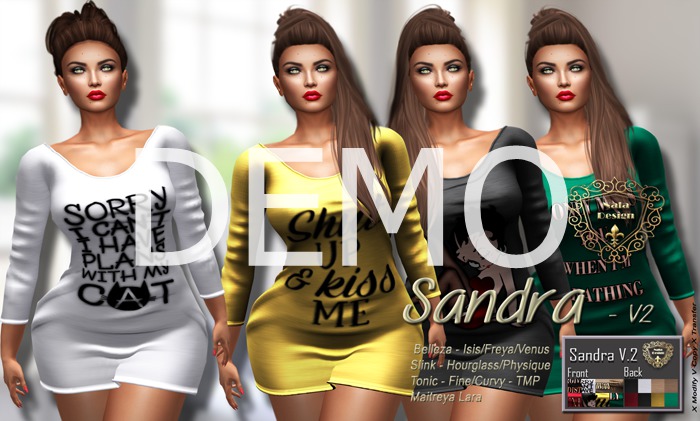 DEMO-Nala Design::Sandra Dress  V2::All Mesh Bodies
